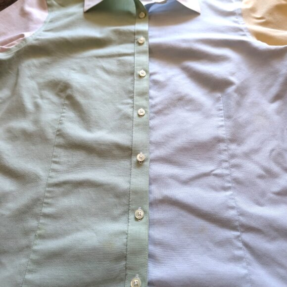 Brooks Brothers Size 10 Womens Button Shirt  Colorblock Pastels - Picture 6 of 12